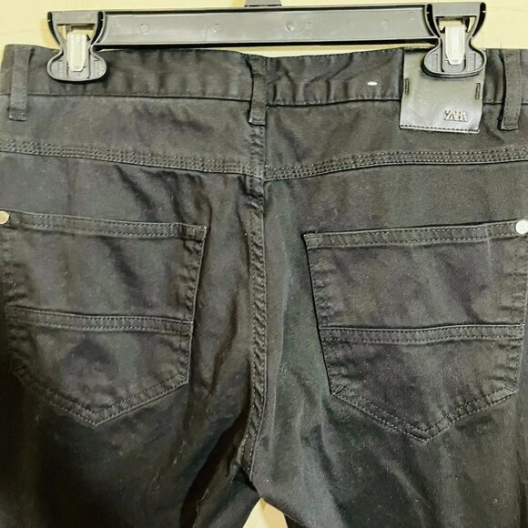 Zara The Skinny Fit Jeans in Deep Black SZ 30 Cotton - Picture 7 of 10